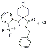 2-BENZYL-4-(2-(TRIFLUOROMETHYL)PHENYL)-2,8-DIAZASPIRO[4.5]DECAN-1-ONE HYDROCHLORIDE Struktur