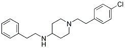 1-[2-(4-CHLOROPHENYL)ETHYL]-N-(2-PHENYLETHYL)PIPERIDIN-4-AMINE Struktur