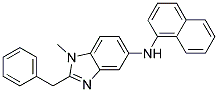 (2-BENZYL-1-METHYL-1H-BENZOIMIDAZOL-5-YL)-NAPHTHALEN-1-YL-AMINE Struktur