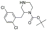 2-(2,5-DICHLORO-BENZYL)-PIPERAZINE-1-CARBOXYLIC ACID TERT-BUTYL ESTER Struktur