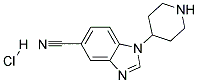 1-(PIPERIDIN-4-YL)-1H-BENZO[D]IMIDAZOLE-5-CARBONITRILE HYDROCHLORIDE Struktur