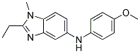 (2-ETHYL-1-METHYL-1H-BENZOIMIDAZOL-5-YL)-(4-METHOXY-PHENYL)-AMINE Struktur