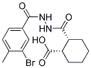 (1S,2R)-2-([2-(3-BROMO-4-METHYLBENZOYL)HYDRAZINO]CARBONYL)CYCLOHEXANECARBOXYLIC ACID Struktur