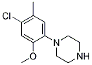 1-(4-CHLORO-2-METHOXY-5-METHYL-PHENYL)-PIPERAZINE Struktur