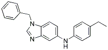 (1-BENZYL-1H-BENZOIMIDAZOL-5-YL)-(4-ETHYL-PHENYL)-AMINE Struktur