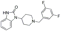 1-[1-(3,5-DIFLUOROBENZYL)PIPERIDIN-4-YL]-1,3-DIHYDRO-2H-BENZIMIDAZOL-2-ONE Struktur