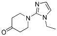 1-(1-ETHYL-1H-IMIDAZOL-2-YL)-PIPERIDIN-4-ONE Struktur