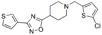 1-[(5-CHLORO-2-THIENYL)METHYL]-4-[3-(3-THIENYL)-1,2,4-OXADIAZOL-5-YL]PIPERIDINE Struktur