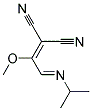 2-(2-[(E)-ISOPROPYLIMINO]-1-METHOXY-ETHYLIDENE)-MALONONITRILE Struktur