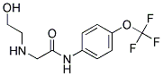 2-(2-HYDROXYETHYLAMINO)-N-(4-(TRIFLUOROMETHOXY)PHENYL)ACETAMIDE Struktur