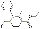 1-PHENYL-6-IODOMETHYL-2-METHYL-1,4,5,6-TETRAHYDRO-PYRIDINE-3-CARBOXYLIC ACID ETHYL ESTER Struktur