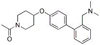 1-(4'-[(1-ACETYLPIPERIDIN-4-YL)OXY]BIPHENYL-2-YL)-N,N-DIMETHYLMETHANAMINE Struktur