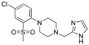 1-[4-CHLORO-2-(METHYLSULFONYL)PHENYL]-4-(1H-IMIDAZOL-2-YLMETHYL)PIPERAZINE Struktur