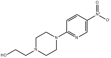 2-[4-(5-NITROPYRIDIN-2-YL)PIPERAZIN-1-YL]ETHANOL Struktur