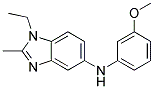 (1-ETHYL-2-METHYL-1H-BENZOIMIDAZOL-5-YL)-(3-METHOXY-PHENYL)-AMINE Struktur