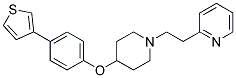 2-(2-(4-[4-(3-THIENYL)PHENOXY]PIPERIDIN-1-YL)ETHYL)PYRIDINE Struktur