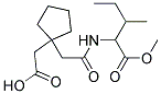 [1-(2-([1-(METHOXYCARBONYL)-2-METHYLBUTYL]AMINO)-2-OXOETHYL)CYCLOPENTYL]ACETIC ACID Struktur