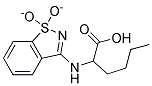 2-[(1,1-DIOXIDO-1,2-BENZISOTHIAZOL-3-YL)AMINO]HEXANOIC ACID Struktur