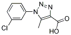 1-(3-CHLOROPHENYL)-5-METHYL-1H-1,2,3-TRIAZOLE-4-CARBOXYLIC ACID Struktur