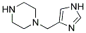 1-(1H-IMIDAZOL-4-YLMETHYL)-PIPERAZINE Struktur