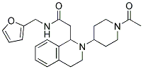 2-[2-(1-ACETYLPIPERIDIN-4-YL)-1,2,3,4-TETRAHYDROISOQUINOLIN-1-YL]-N-(2-FURYLMETHYL)ACETAMIDE Struktur