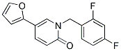 1-(2,4-DIFLUOROBENZYL)-5-(2-FURYL)PYRIDIN-2(1H)-ONE Struktur