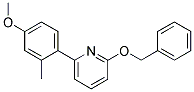 2-BENZYLOXY-6-(4-METHOXY-2-METHYL-PHENYL)-PYRIDINE Struktur