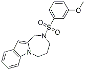 2-[(3-METHOXYPHENYL)SULFONYL]-2,3,4,5-TETRAHYDRO-1H-[1,4]DIAZEPINO[1,2-A]INDOLE Struktur