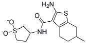 2-AMINO-N-(1,1-DIOXIDOTETRAHYDROTHIEN-3-YL)-6-METHYL-4,5,6,7-TETRAHYDRO-1-BENZOTHIOPHENE-3-CARBOXAMIDE Struktur