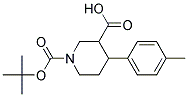 1-(TERT-BUTOXYCARBONYL)-4-P-TOLYLPIPERIDINE-3-CARBOXYLIC ACID Struktur