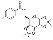 1,2:3,4-DI-O-ISOPROPYLIDENE-6-O-(4-METHYLBENZOYL)-ALPHA-D-GALACTOPYRANOSE Struktur