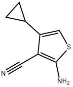 2-AMINO-4-CYCLOPROPYLTHIOPHENE-3-CARBONITRILE Struktur