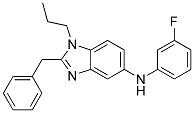 (2-BENZYL-1-PROPYL-1H-BENZOIMIDAZOL-5-YL)-(3-FLUORO-PHENYL)-AMINE Struktur