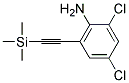 2,4-DICHLORO-6-TRIMETHYLSILANYLETHYNYL-PHENYLAMINE Struktur