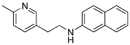 [2-(6-METHYL-PYRIDIN-3-YL)-ETHYL]-NAPHTHALEN-2-YL-AMINE Struktur