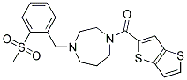 1-[2-(METHYLSULFONYL)BENZYL]-4-(THIENO[3,2-B]THIEN-2-YLCARBONYL)-1,4-DIAZEPANE Struktur