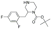 2-(2,4-DIFLUORO-BENZYL)-PIPERAZINE-1-CARBOXYLIC ACID TERT-BUTYL ESTER Struktur