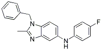 (1-BENZYL-2-METHYL-1H-BENZOIMIDAZOL-5-YL)-(4-FLUORO-PHENYL)-AMINE Struktur