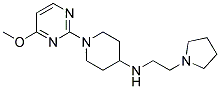 1-(4-METHOXYPYRIMIDIN-2-YL)-N-(2-PYRROLIDIN-1-YLETHYL)PIPERIDIN-4-AMINE Struktur