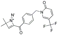 1-[4-(2,4-DIAZA-4,4-DIMETHYL-1-OXOBUT-2-EN-1-YL)BENZYL]-5-(TRIFLUOROMETHYL)-2-PYRIDONE Struktur