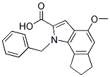 1-BENZYL-2-CARBOXY-4-METHOXY-1,6,7,8-TETRAHYDROCYCLO-PENT[G]INDOLE Struktur