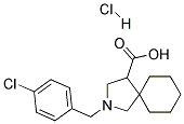 2-(4-CHLORO-BENZYL)-2-AZA-SPIRO[4.5]DECANE-4-CARBOXYLIC ACID HYDROCHLORIDE Struktur