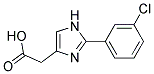 [2-(3-CHLORO-PHENYL)-1H-IMIDAZOL-4-YL]-ACETIC ACID Struktur