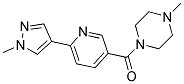 1-METHYL-4-([6-(1-METHYL-1H-PYRAZOL-4-YL)PYRIDIN-3-YL]CARBONYL)PIPERAZINE Struktur