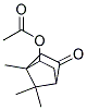 1,7,7-TRIMETHYL-5-OXOBICYCLO[2.2.1]HEPT-2-YL ACETATE Struktur