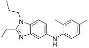 (2,4-DIMETHYL-PHENYL)-(2-ETHYL-1-PROPYL-1H-BENZOIMIDAZOL-5-YL)-AMINE Struktur