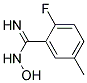 2-FLUORO-N-HYDROXY-5-METHYL-BENZAMIDINE Struktur