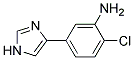 2-CHLORO-5-(1H-IMIDAZOL-4-YL)-PHENYLAMINE Struktur