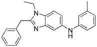 (2-BENZYL-1-ETHYL-1H-BENZOIMIDAZOL-5-YL)-M-TOLYL-AMINE Struktur