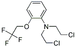 2-(2,2,2-TRIFLUOROETHOXY)-N,N-BIS(2-CHLOROETHYL)BENZENAMINE Struktur